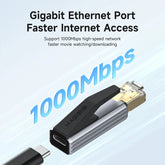 Hagibis USB C to Ethernet Adapter 1Gbps Gigabit USB C Female to RJ45 Male Network Converter for MacBook Pro iPhone 16  iPad XPS